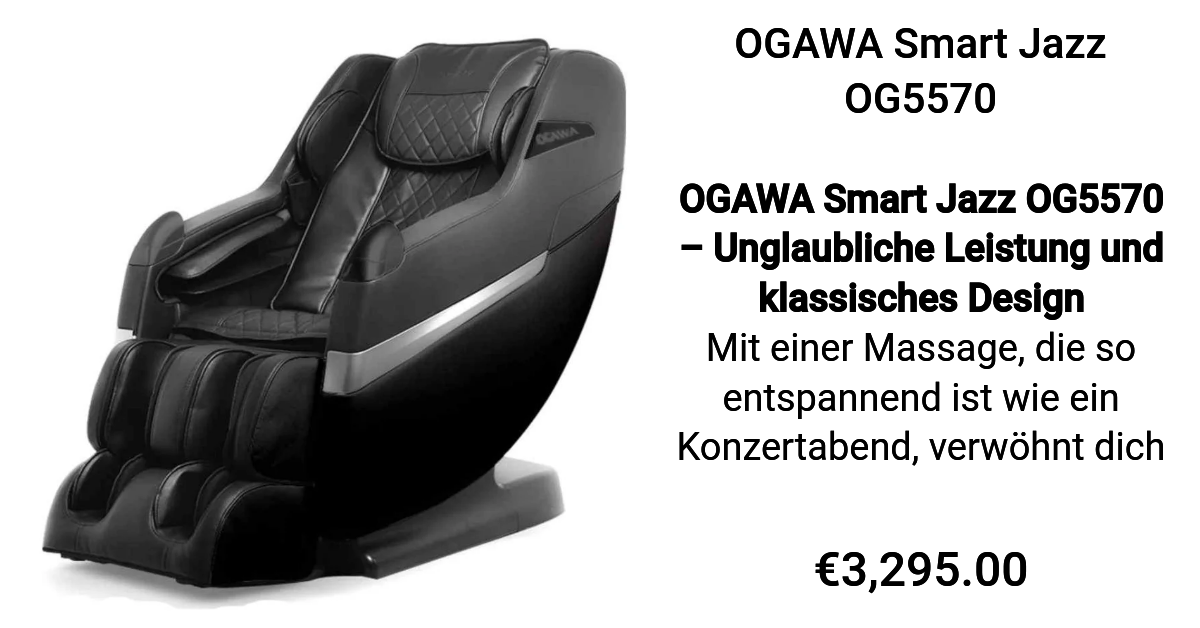 Ogawa jazz discount massage chair review